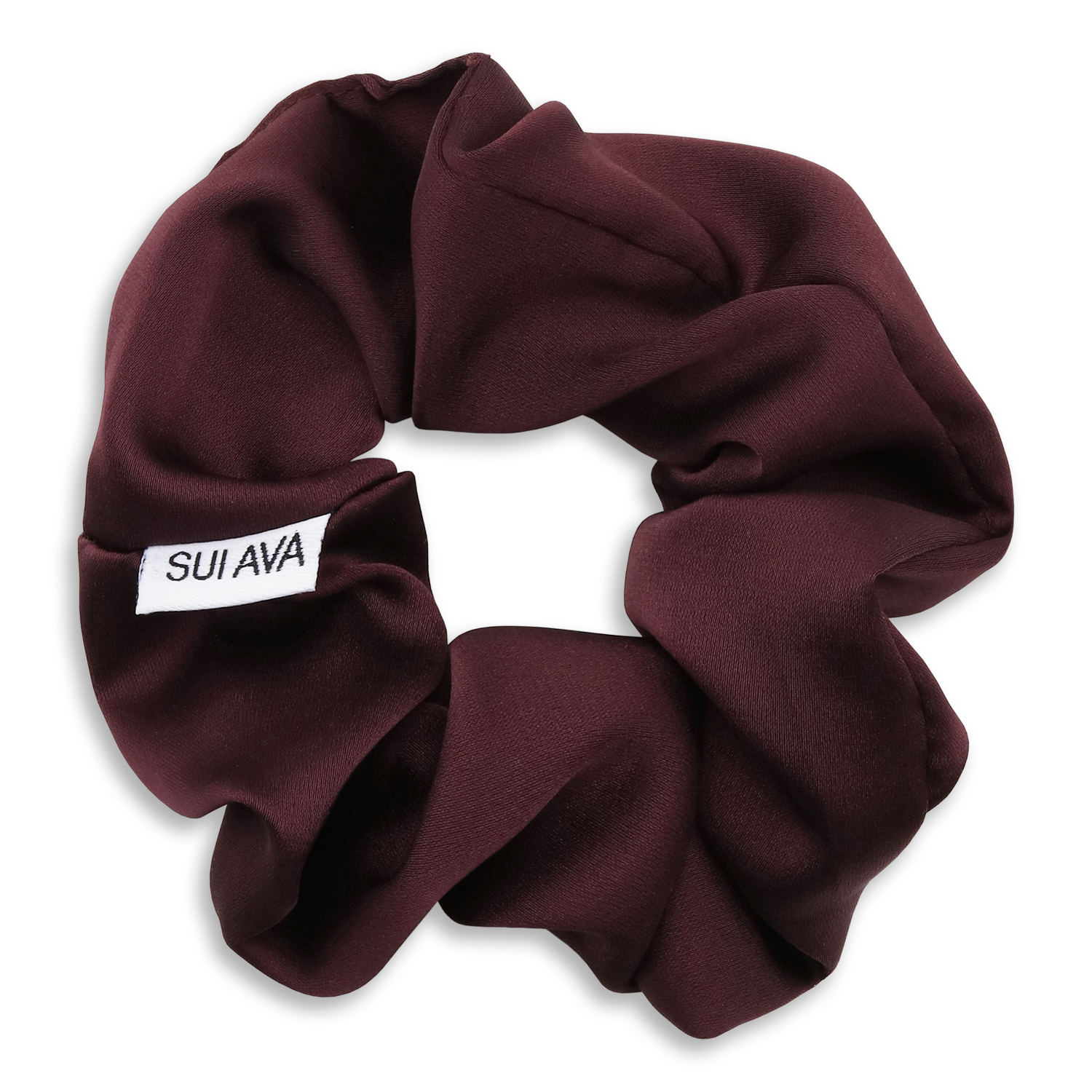 SUI AVA Ribbon Scrunchie - burgundy