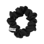 SUI AVA Ruched Ribbon Scrunchie - black