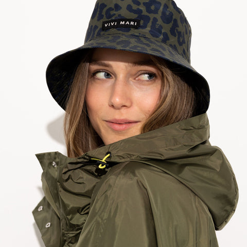 VIVI MARI Bucket Hat Leo splashes navy/olive