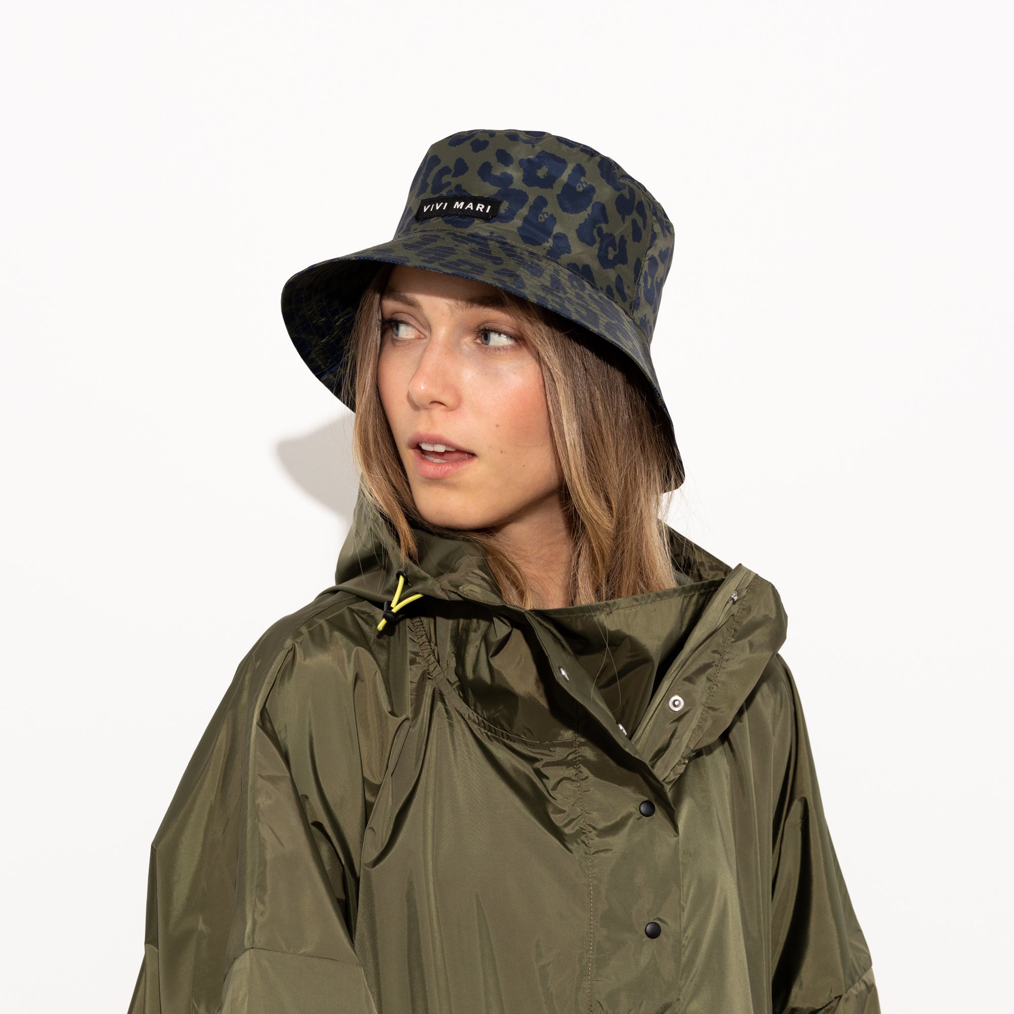 VIVI MARI Bucket Hat Leo splashes navy/olive