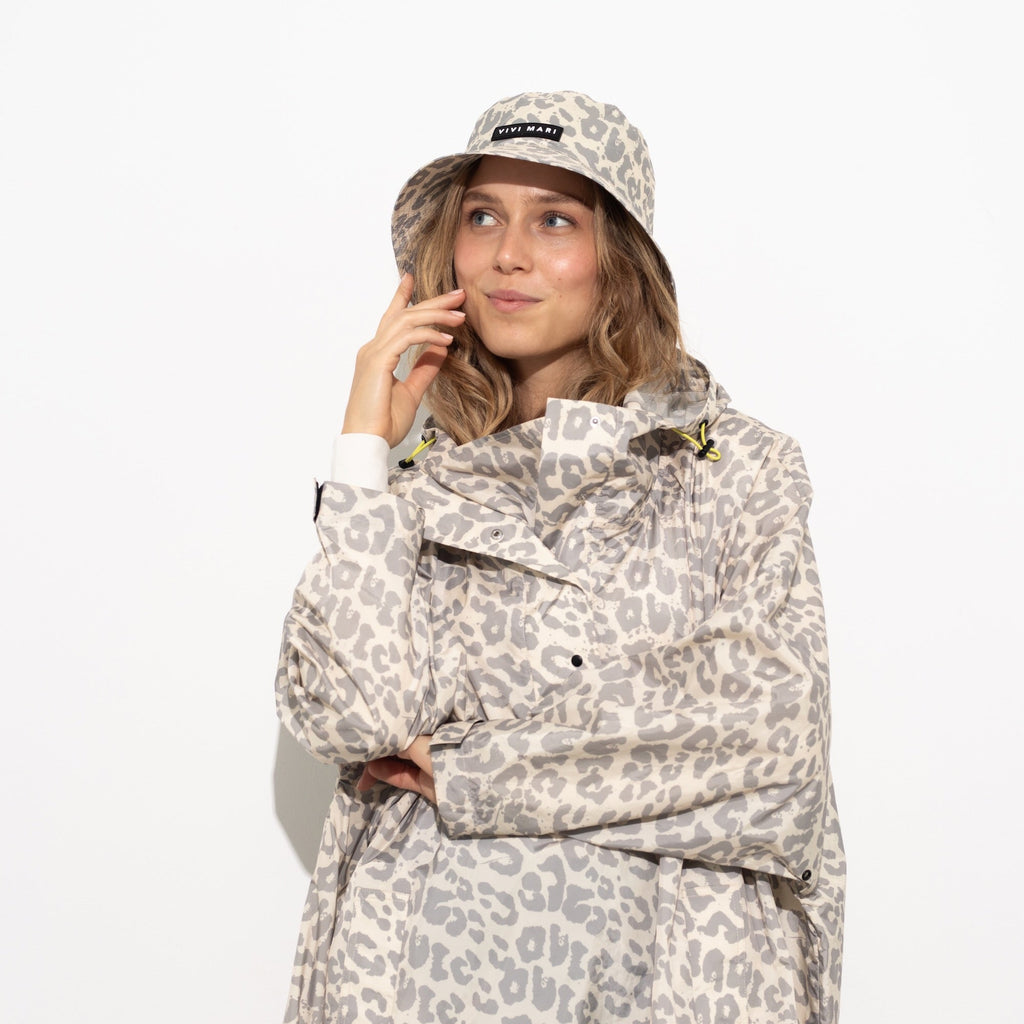 VIVI MARI Bucket Hat Leo Splashes grey/sand