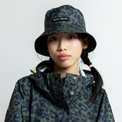 VIVI MARI Kids Bucket Hat Leo Splashes navy/olive