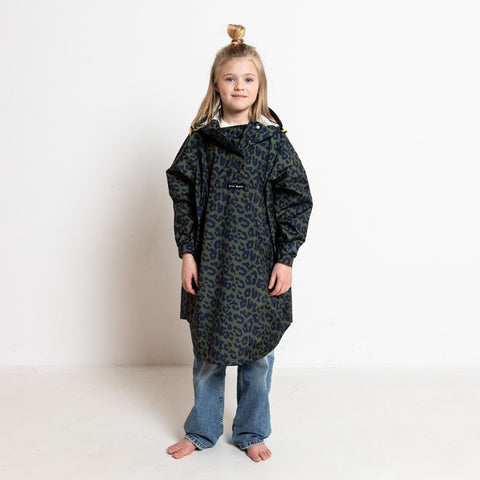 VIVI MARI Kids Raincoat leo splashes navy/olive