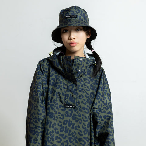 VIVI MARI Kids Raincoat leo splashes navy/olive