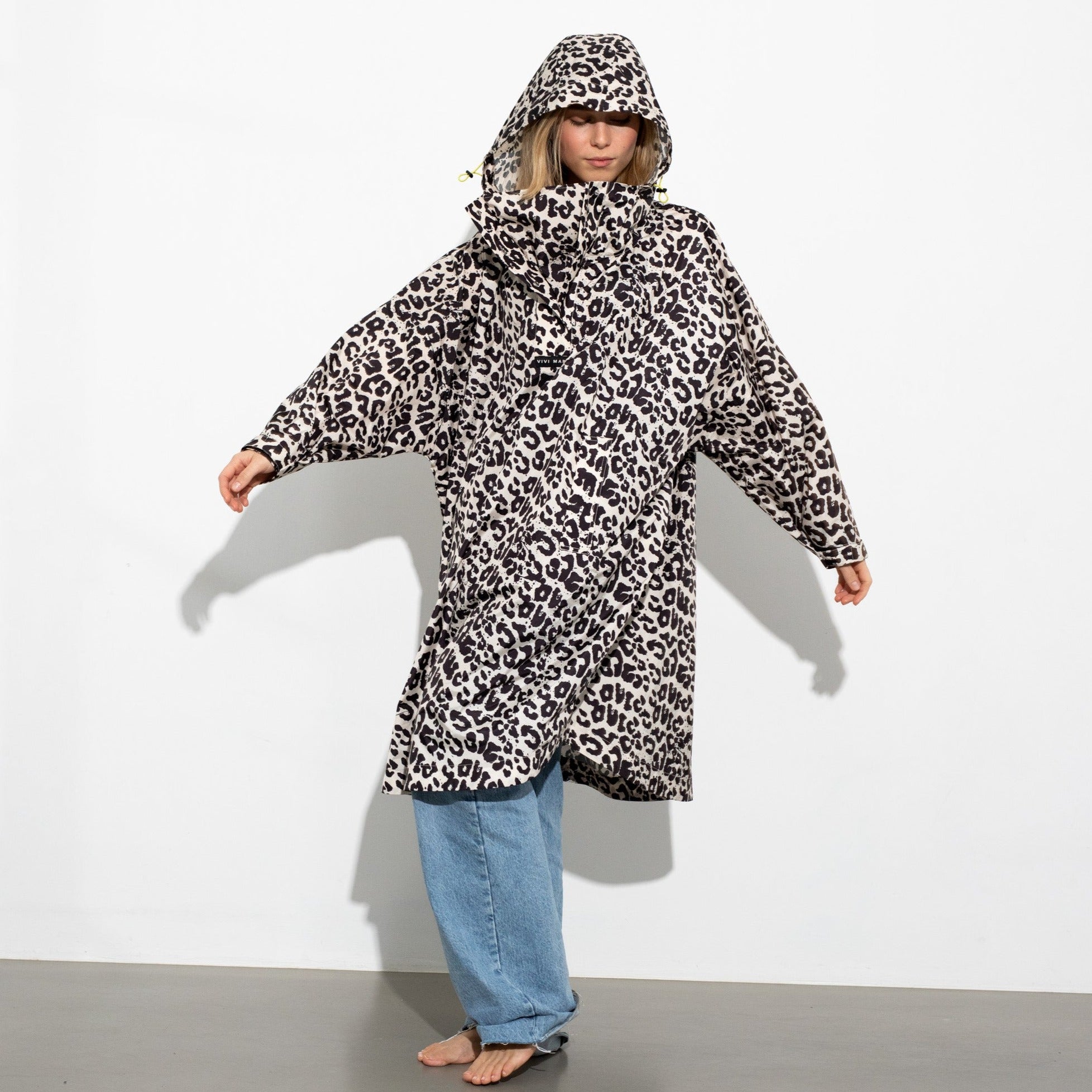 VIVI MARI Raincoat Leo Splashes in der Farbe black/sand