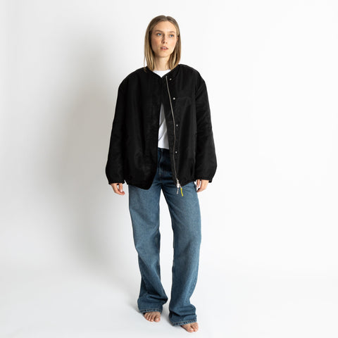 VIVI MARI Reversible Bomber Jacket - black/leo black-sand