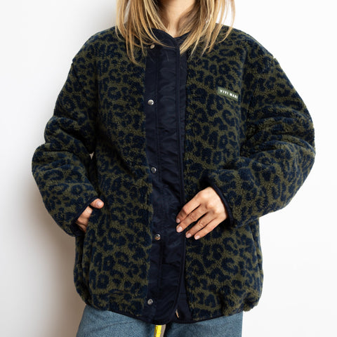 VIVI MARI Reversible Bomber Jacket - navy/leo navy-olive