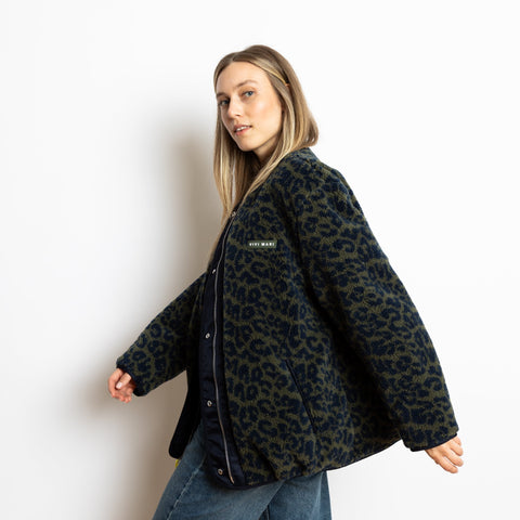 VIVI MARI Reversible Bomber Jacket - navy/leo navy-olive