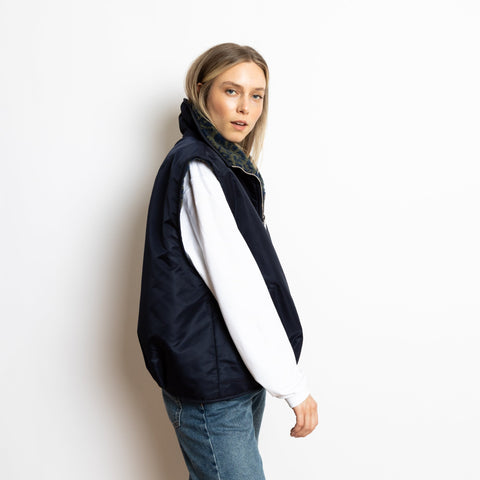 VIVI MARI Reversible Bomber Vest - navy/leo navy-olive