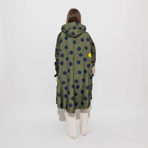 VIVI MARI Raincoat dots olive/navy