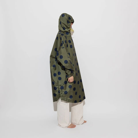 VIVI MARI Raincoat dots olive/navy