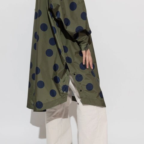 VIVI MARI Raincoat dots olive/navy