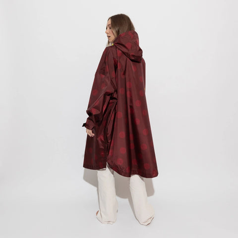 VIVI MARI Raincoat dots wine red/red