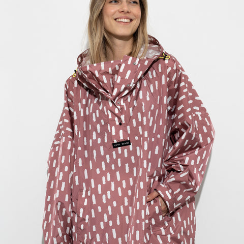 VIVI MARI Raincoat Drops in der Farbe mauve/white