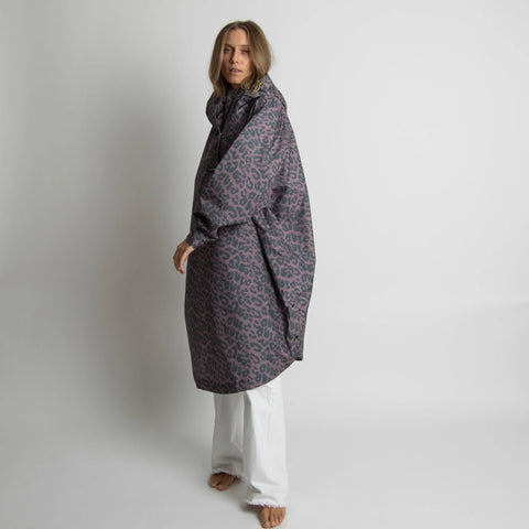 VIVI MARI Raincoat Leo splashes dark grey/ash plum