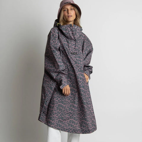 VIVI MARI Raincoat Leo splashes dark grey/ash plum