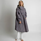 VIVI MARI Raincoat Leo splashes dark grey/ash plum