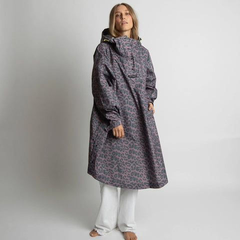 VIVI MARI Raincoat Leo splashes dark grey/ash plum