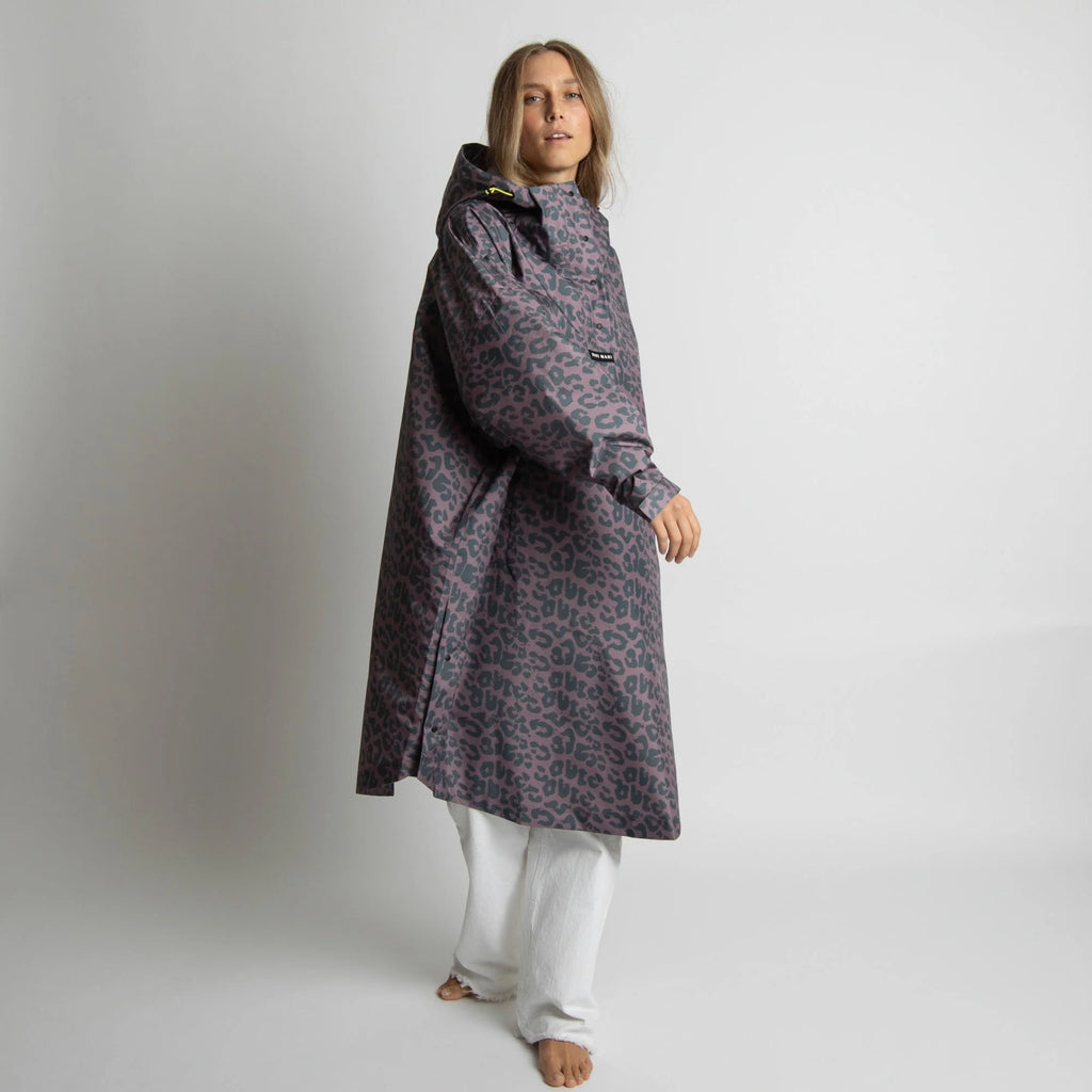 VIVI MARI Raincoat Leo splashes dark grey/ash plum
