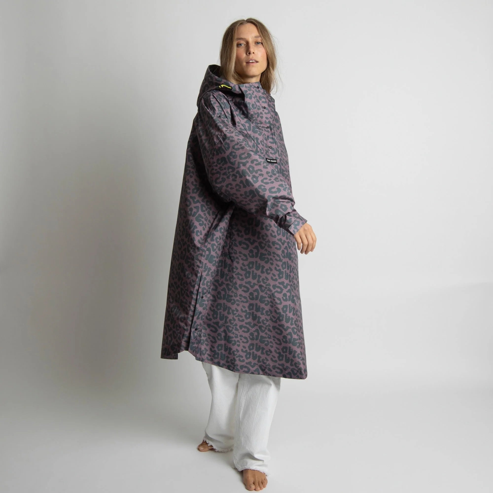 VIVI MARI Raincoat Leo splashes dark grey/ash plum
