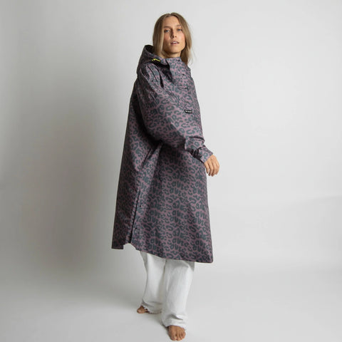 VIVI MARI Raincoat Leo splashes dark grey/ash plum