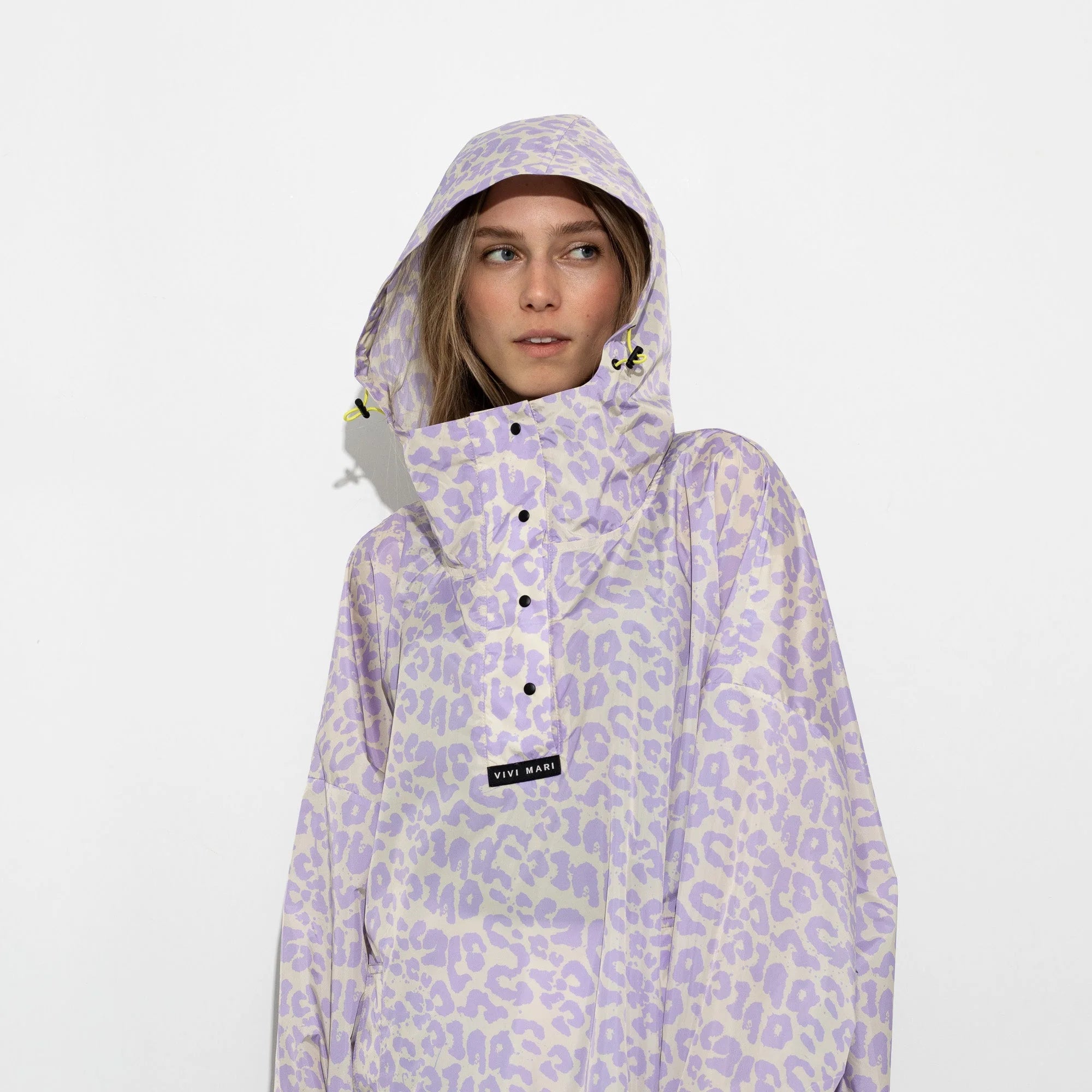 VIVI MARI Raincoat Leo splashes lavender/grey