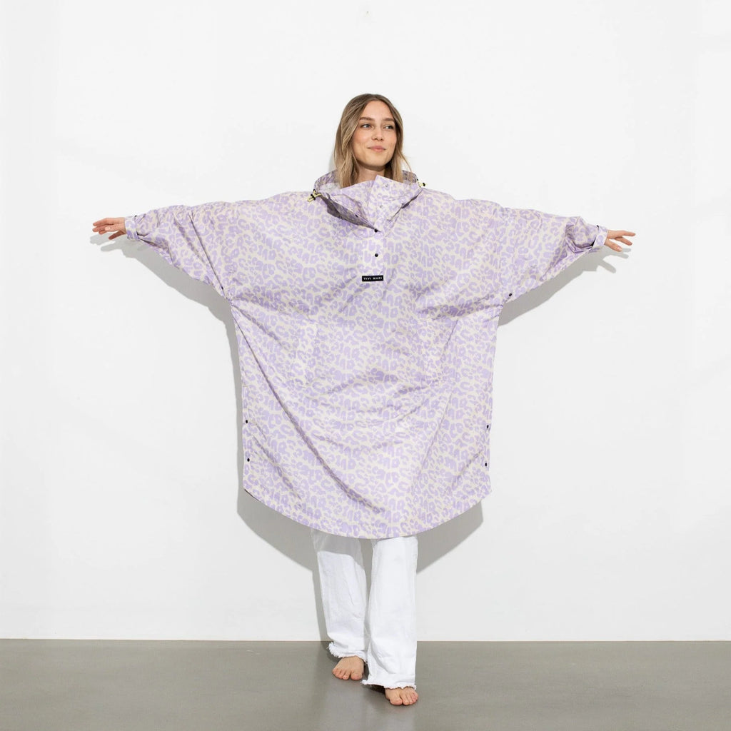 VIVI MARI Raincoat Leo splashes lavender/grey