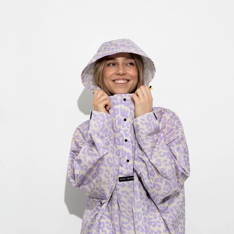 VIVI MARI Raincoat Leo splashes lavender/grey