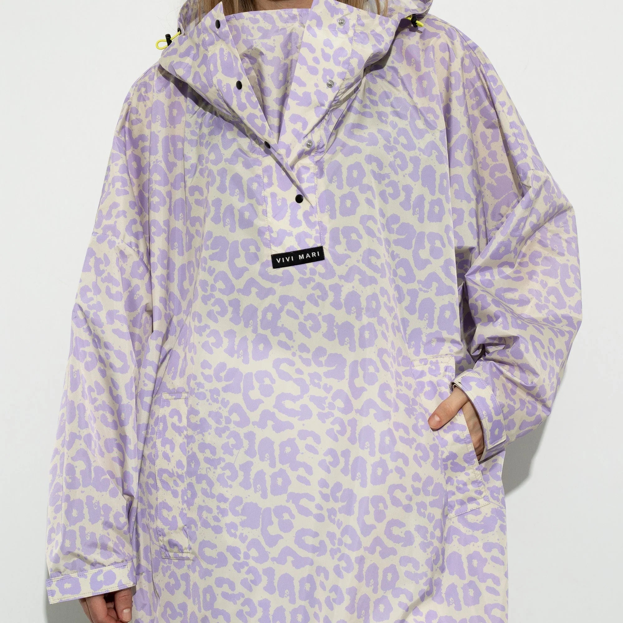 VIVI MARI Raincoat Leo splashes lavender/grey