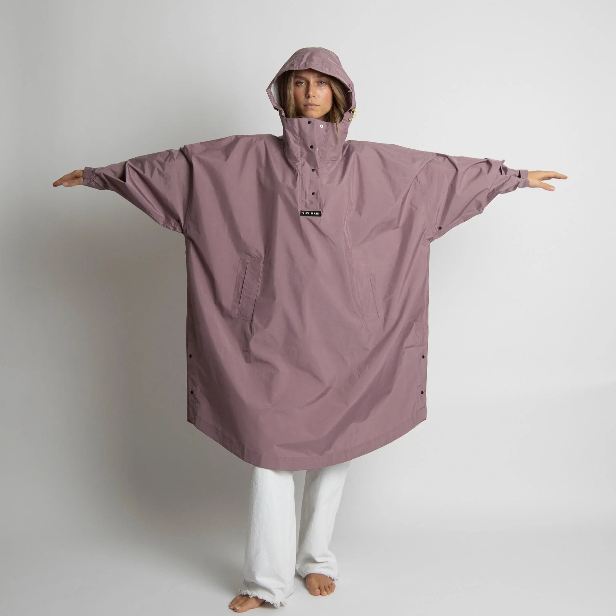 VIVI MARI Raincoat Solid ash plum
