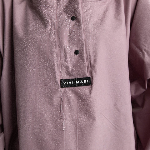 VIVI MARI Raincoat Solid ash plum