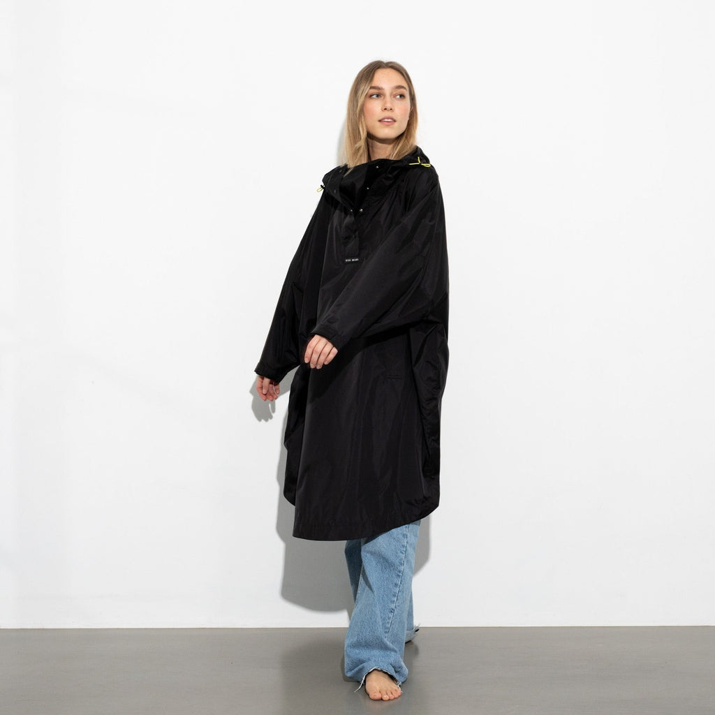 VIVI MARI Raincoat solid black