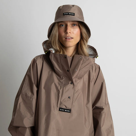 VIVI MARI Raincoat Solid dark mushroom