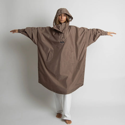 VIVI MARI Raincoat Solid dark mushroom