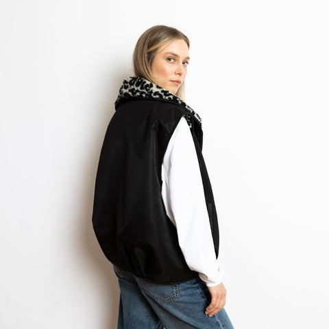 VIVI MARI Reversible Bomber Vest - black/leo black-sand