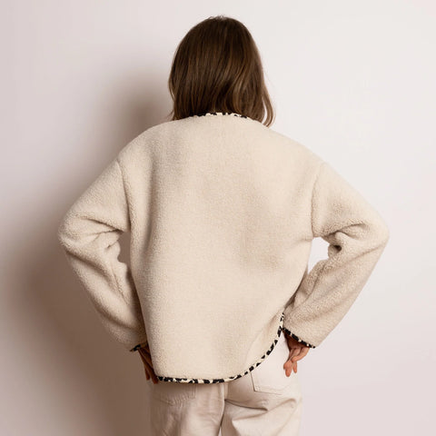 VIVI MARI Teddy Fleece Jacket - sand