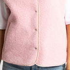VIVI MARI Teddy Fleece Vest - candy pale pink