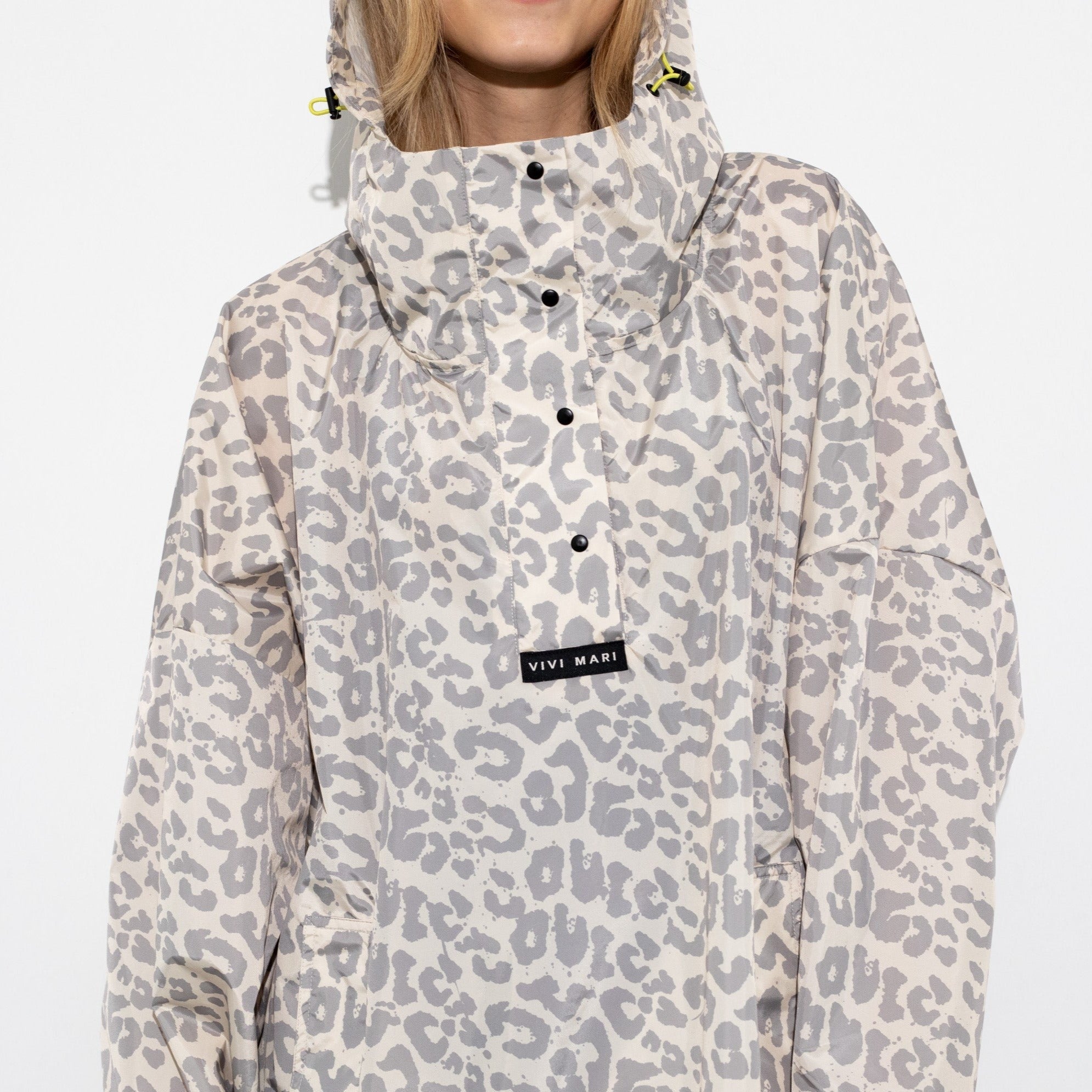 VIVI MARI Raincoat Leo Splashes Grey/Sand