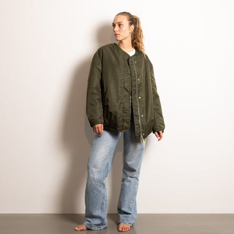 VIVI MARI Reversible Bomber Jacket - olive/leo navy-olive