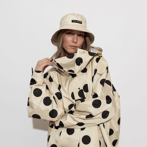 VIVI MARI Raincoat dots black/sand