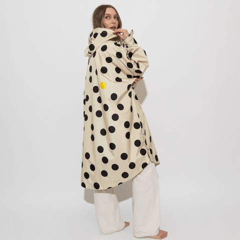 VIVI MARI Raincoat dots black/sand