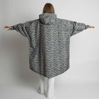 VIVI MARI Raincoat Leo splashes dark grey/mushroom