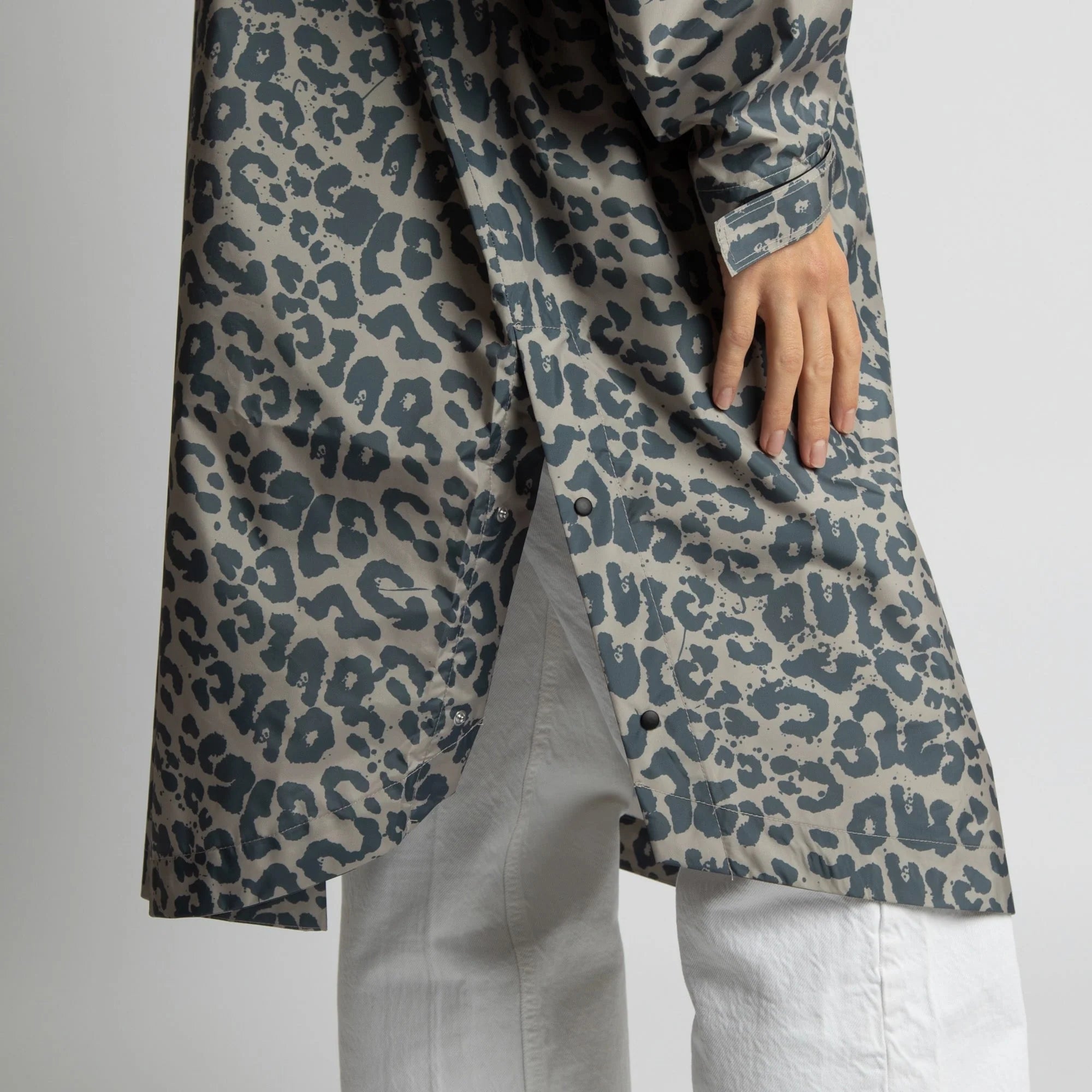 VIVI MARI Raincoat Leo splashes dark grey/mushroom