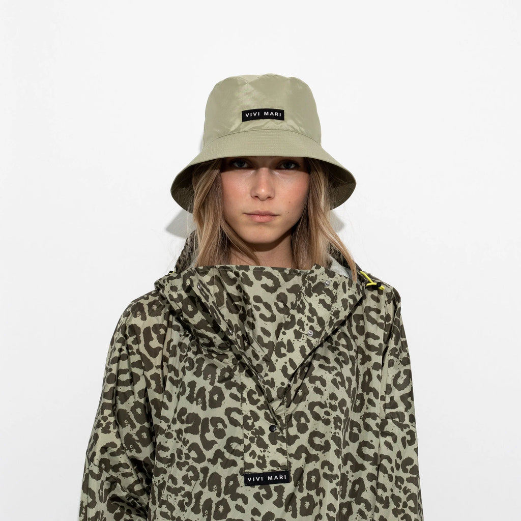 VIVI MARI Raincoat Leo splashes olive/pale olive