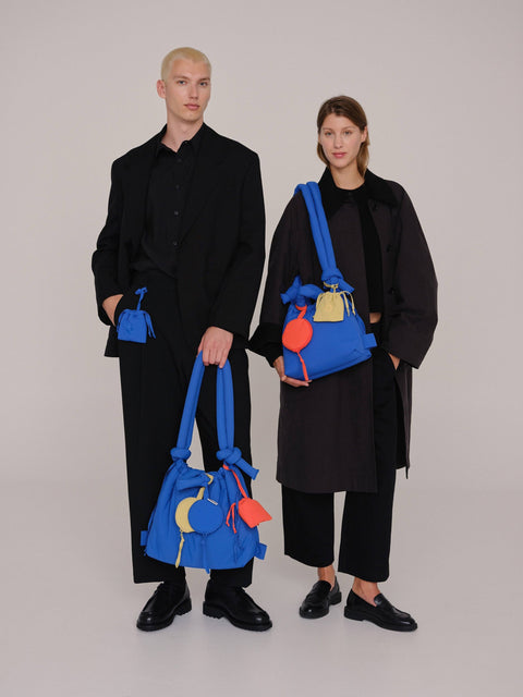 ÖLEND Circular Mini Purse - cobalt blue