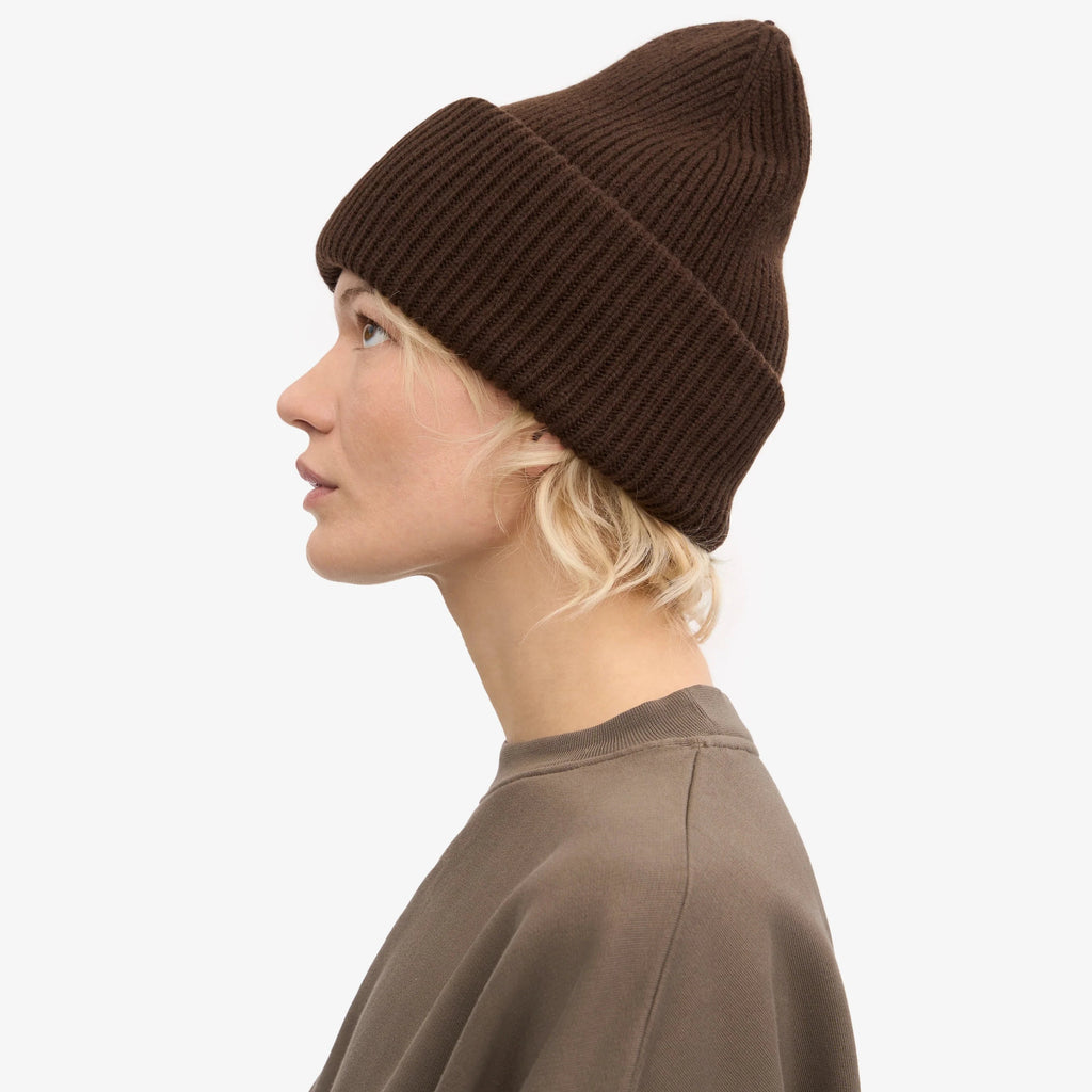 COLORFUL STANDARD Merino Wool Hat coffee brown