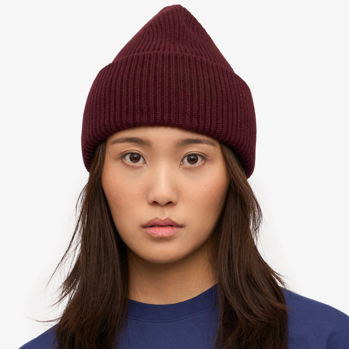 COLORFUL STANDARD Merino Wool Hat oxblood red