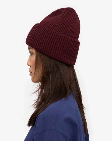 COLORFUL STANDARD Merino Wool Hat oxblood red