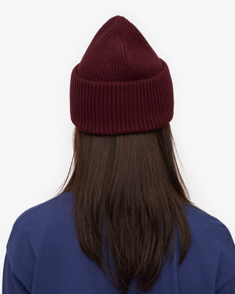 COLORFUL STANDARD Merino Wool Hat oxblood red