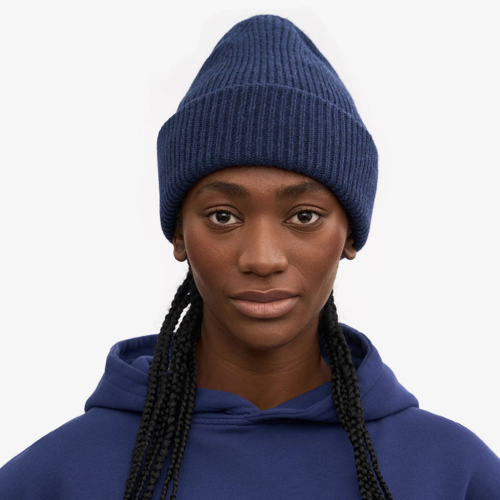COLORFUL STANDARD Merino Wool Hat marine blue